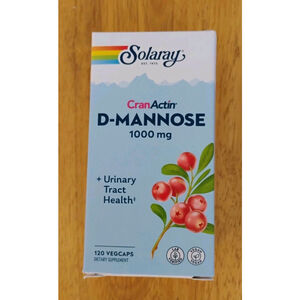 Solaray D-Mannose 1000mg + CranActin, 120 vegcaps